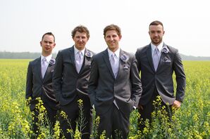 Dark Gray Groomsmen Suits