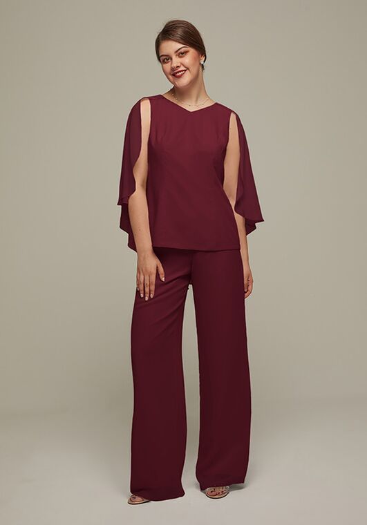 AW Bridal AW Henrietta Pantsuit Red Mother Of The Bride Dress - 4