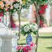 Luxurious Aisle Decorations with Chinoiserie Vases, Hydrangeas and Peonies