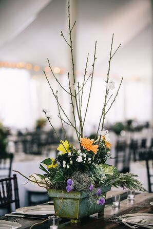 Rustic Reception Centerpiece