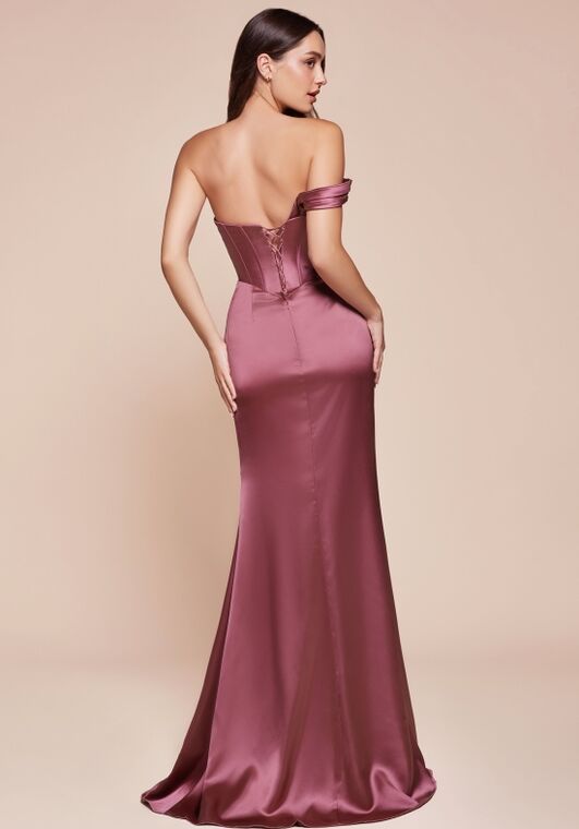 Ladivine 7448 One Shoulder Bridesmaid Dress - 4