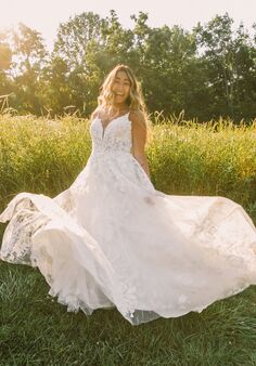 Essense of Australia D3157 A-Line Wedding Dress