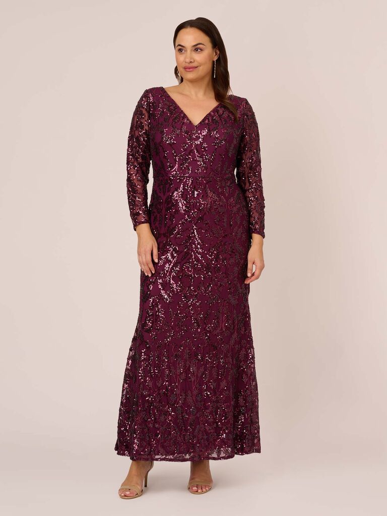 Sequin mother-of-the-bride dress from Adrianna Papell
