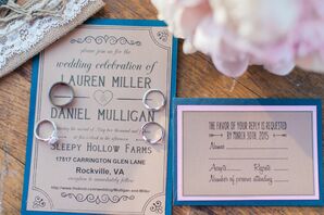 DIY Kraft Paper Wedding Invites