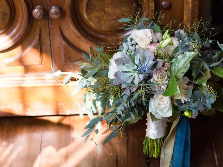 Wildflower Bouquet Idea With Succulents