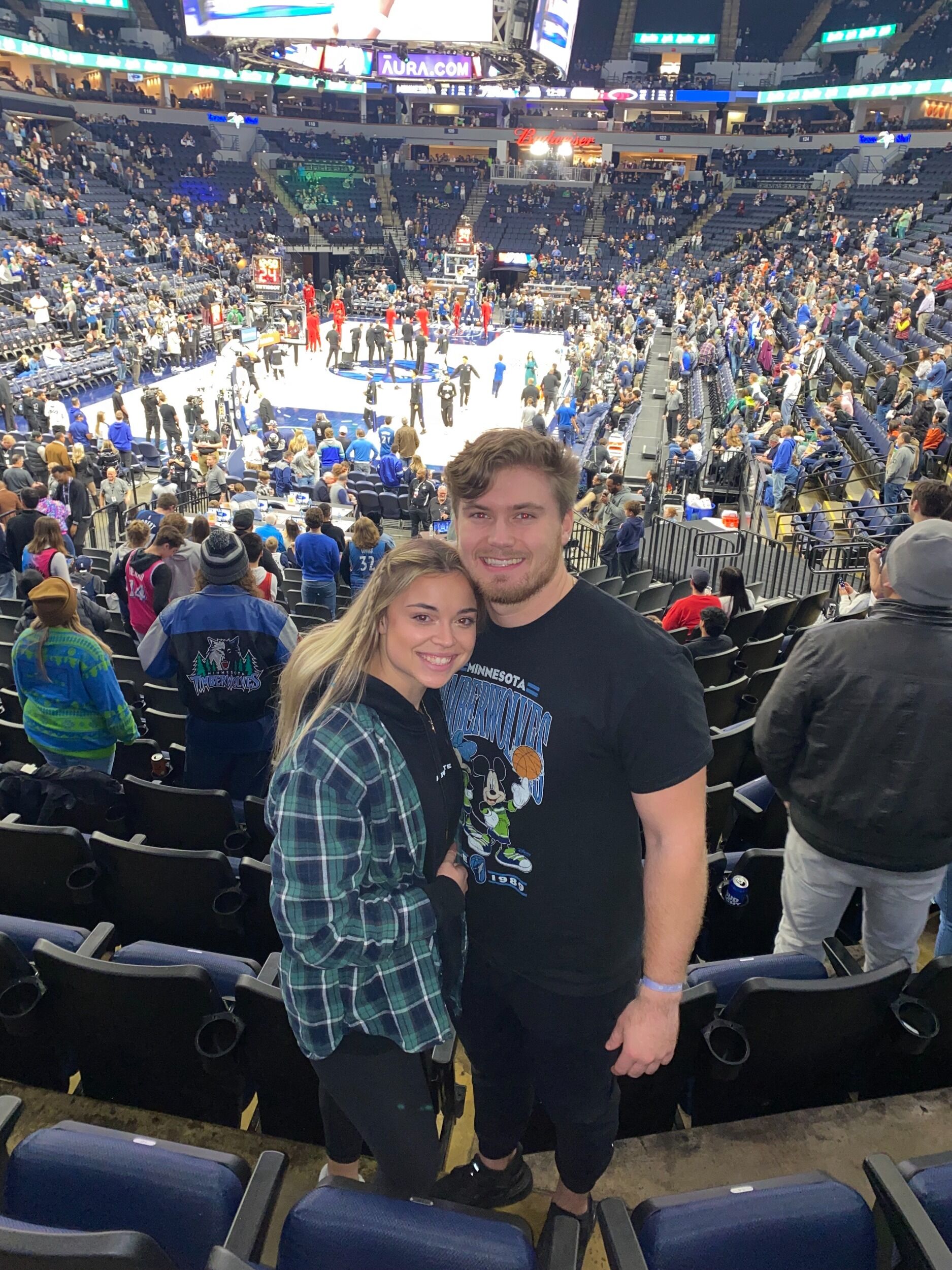 Picture of Sarah's First Timberwolves Game