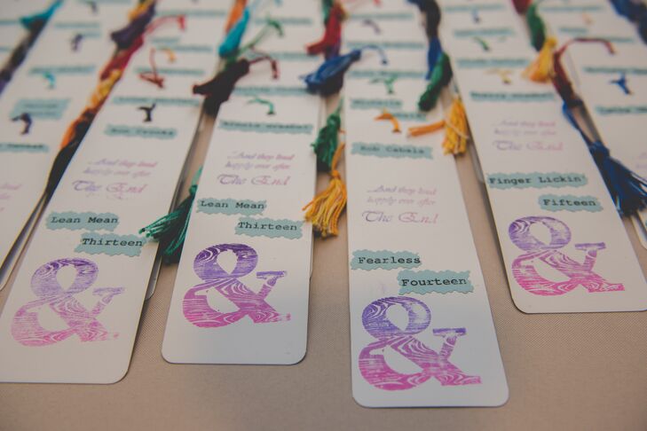 Bookmark-Inspired Escort Cards