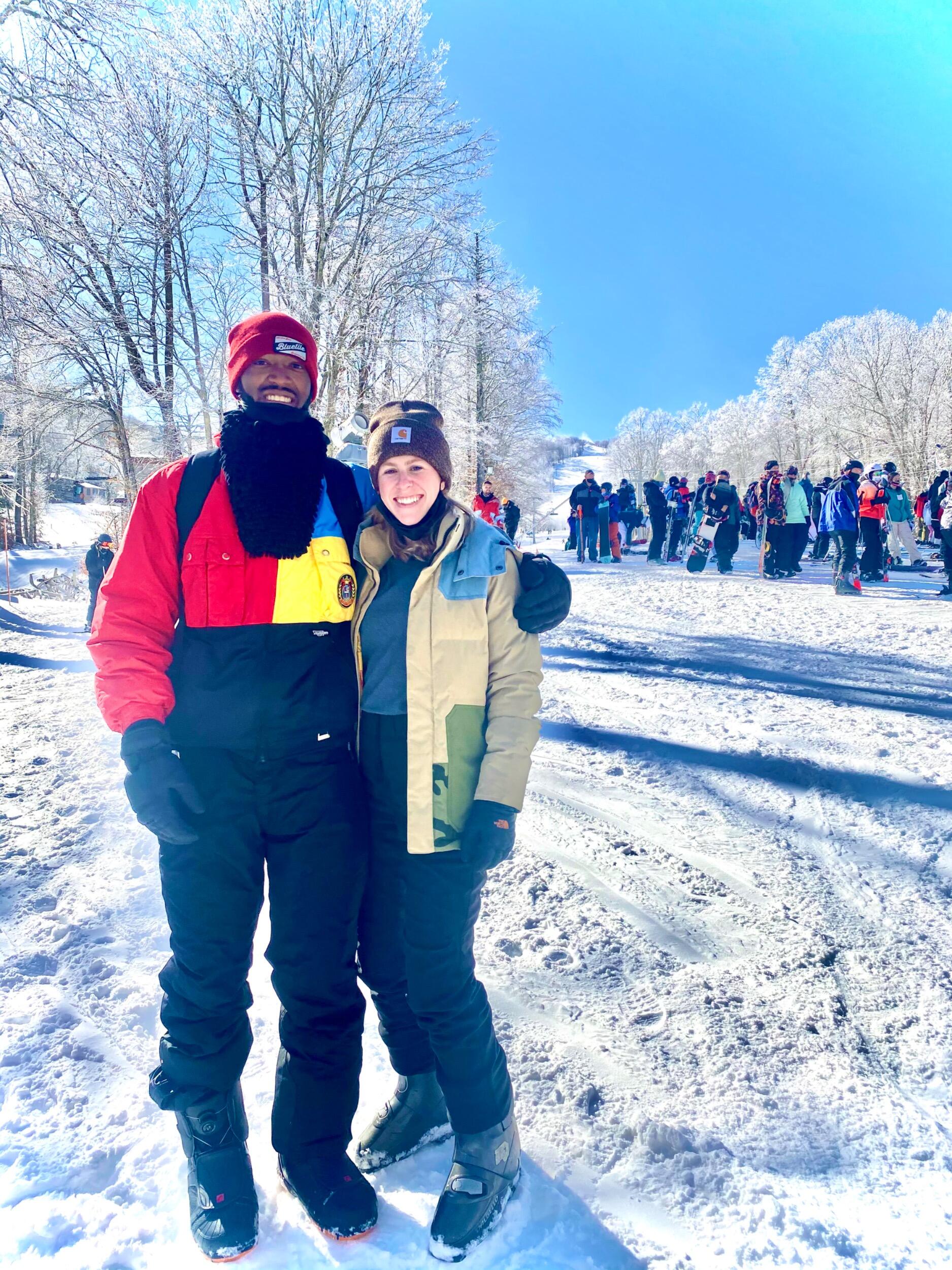 First of many ski trips together- Sugar Mountain, NC. 