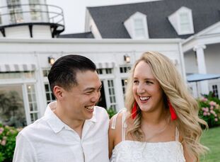 "As a Maryland girl, I think there's no better way to celebrate in the summer than to throw a crab fest," Laura says. She and Eric hosted their <a hre