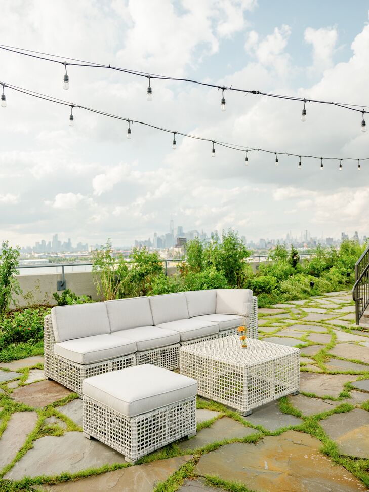 Rooftop Lounge Seating at Brooklyn Grange Farm in New York