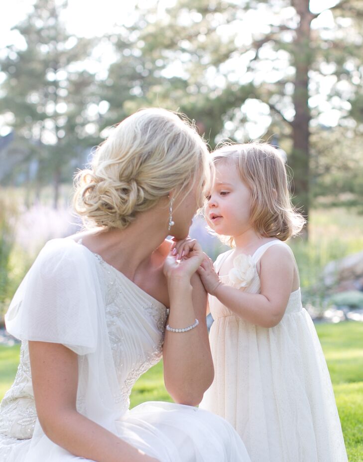 White Flower Girl Dress