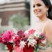 Pink Wedding Bouquet With Roses, Scabiosa, Astilbe and Peonies