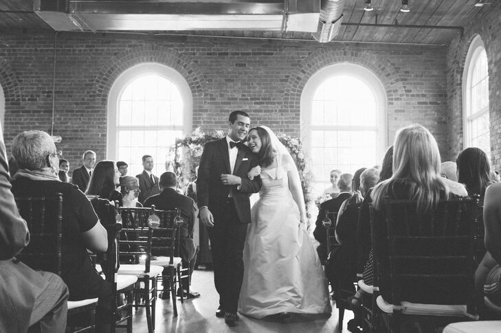Asymmetrical Design Wedding Gown