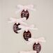 Burgundy Acrylic Wedding Favors With Blush Ribbon