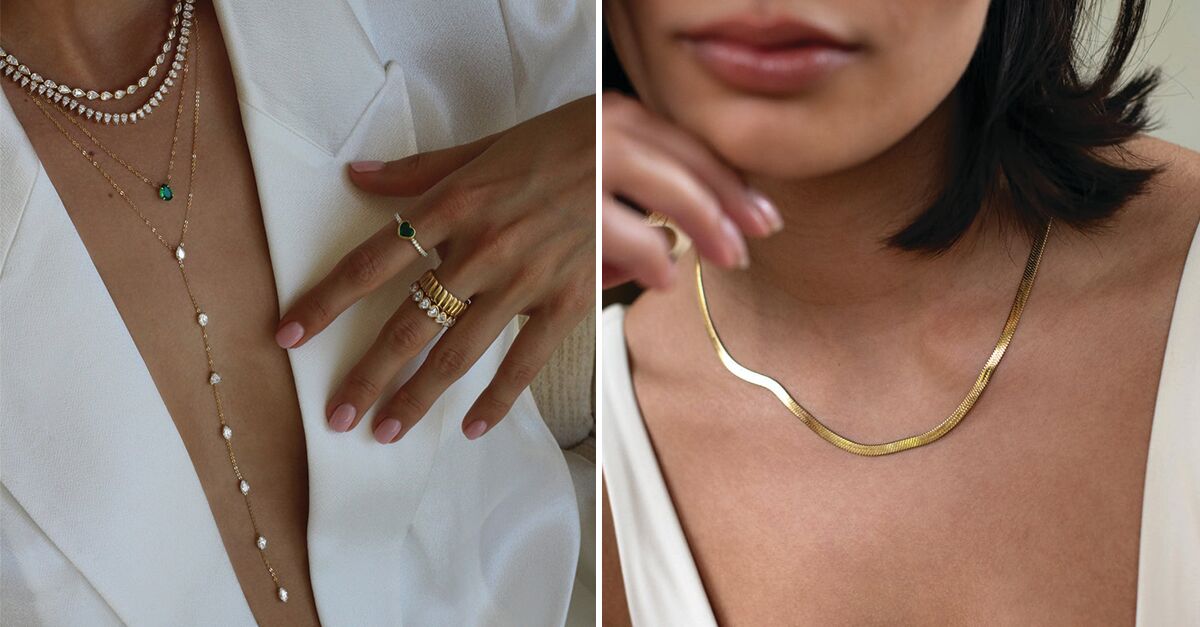 What Necklace To Wear For a V-Neck Wedding Dress