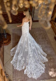 Essense of Australia D4344 Fit-and-Flare Wedding Dress