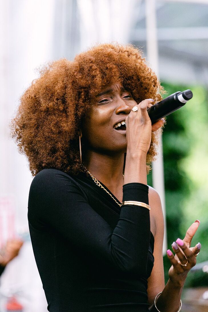 Singer Performs With a Live Band During a Central Park Zoo Wedding