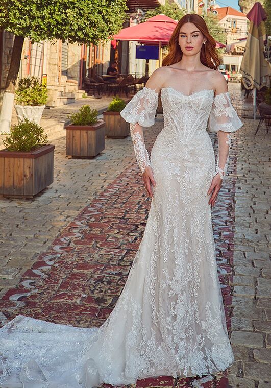 L'amour by Calla Blanche LA25118 Maggie Sheath Wedding Dress - 5