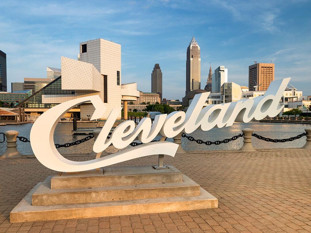 Picture of Cleveland Script Sign - North Coast Harbor
