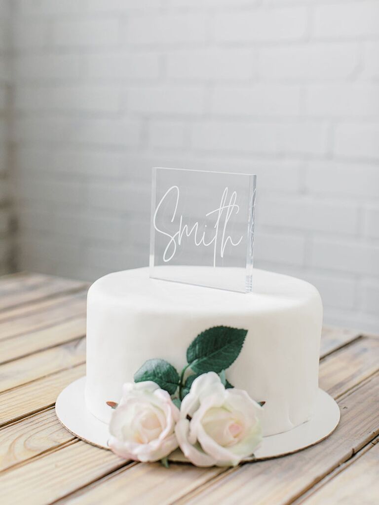 Mr and Mrs Cake Topper Acrylic Love Wedding Cake Topper Bride and Groom Cake... 