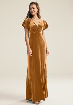 AW Bridal AW Meara Dress V-Neck Bridesmaid Dress