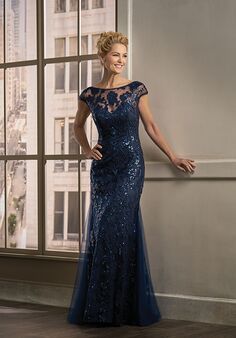 Jade Couture Mother of the Bride by Jasmine K198011 Blue Mother Of The Bride Dress