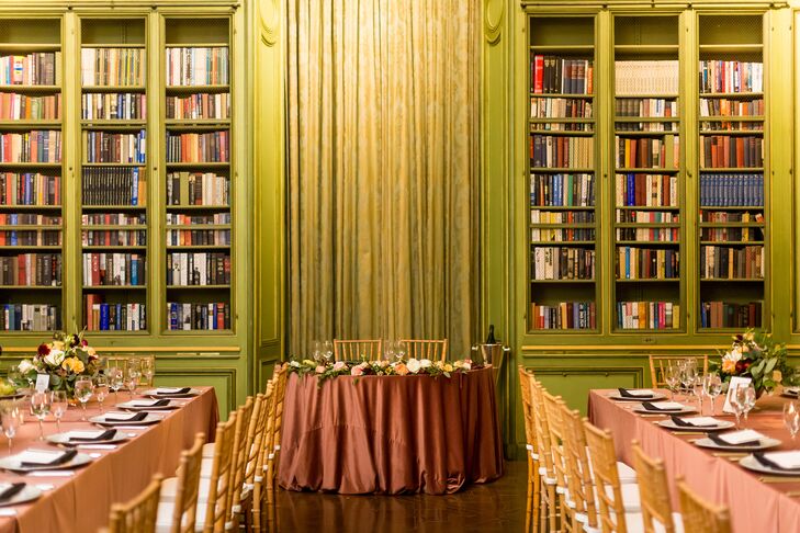 Reception in Library at The Meridian House in Washington, D.C.