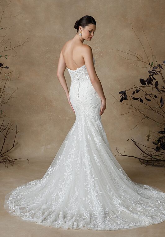 Justin Alexander Giza Fit-and-Flare Wedding Dress - 7