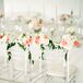 Blush Rose and Ivory Hydrangea Chair Decor