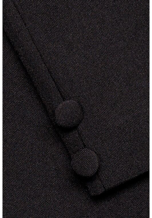 Little Tuxedos "Mason" Kids Black Suit (5-Piece Set) Flower Girl Dress and Ring Bearer Outfit - 6