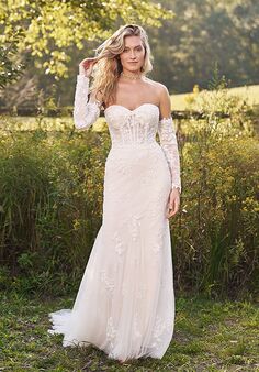 Lillian West 66337 Fit-and-Flare Wedding Dress