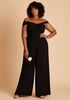 Birdy Grey Gigi Convertible Jumpsuit in Chiffon Black Sweetheart Bridesmaid Dress - thumbnail - 5