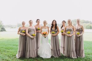 Neutral Bridesmaid Dresses