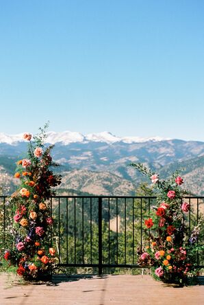 Floral Altar Arrangements at Northstar Gatherings in Idaho Springs, Colorado