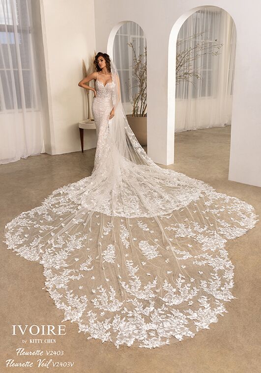 IVOIRE by KITTY CHEN FLUERETTE, V243 Fit-and-Flare Wedding Dress - 5