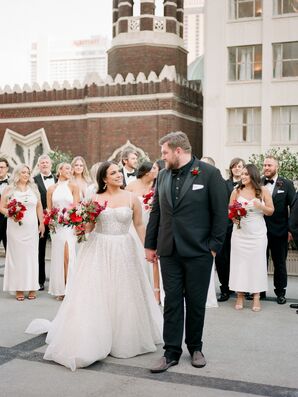 Wedding Party Portraits at the New Orleans Museum of Modern Art