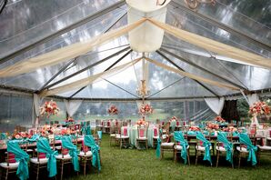 Clear-Tented Wedding Reception at Rose Hill Mansion