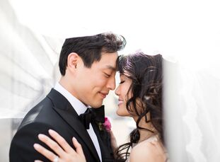 Stephanie Huang (30 and an anesthesiologist) and Bryan Hsu (31 and an attorney) honored the various elements of their heritage on their wedding day. N