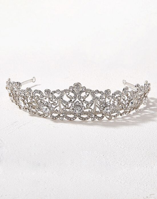 AW Bridal AW BRIDAL Tiaras and Crowns for Women, Queen Crown - Crystal Wedding Tiara Princess Headband for Pageant Prom Birthday Hair Accessories, Silver Silver Tiara - 1