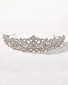 AW Bridal AW BRIDAL Tiaras and Crowns for Women, Queen Crown - Crystal Wedding Tiara Princess Headband for Pageant Prom Birthday Hair Accessories, Silver Silver Tiara