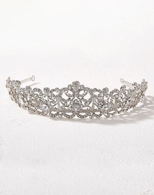 AW Bridal AW BRIDAL Tiaras and Crowns for Women, Queen Crown - Crystal Wedding Tiara Princess Headband for Pageant Prom Birthday Hair Accessories, Silver Silver Tiara