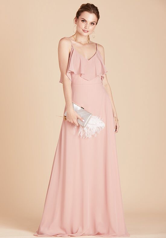 Birdy Grey Jane Convertible Dress in Dusty Rose V-Neck Bridesmaid Dress - 1