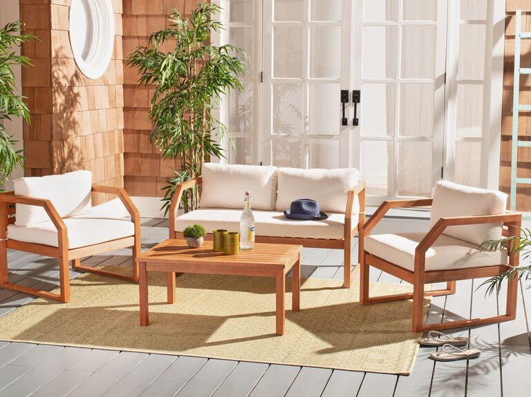 Four piece outdoor furniture set gift idea for registry. 