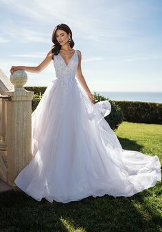 Moonlight Couture H1587 A-Line Wedding Dress