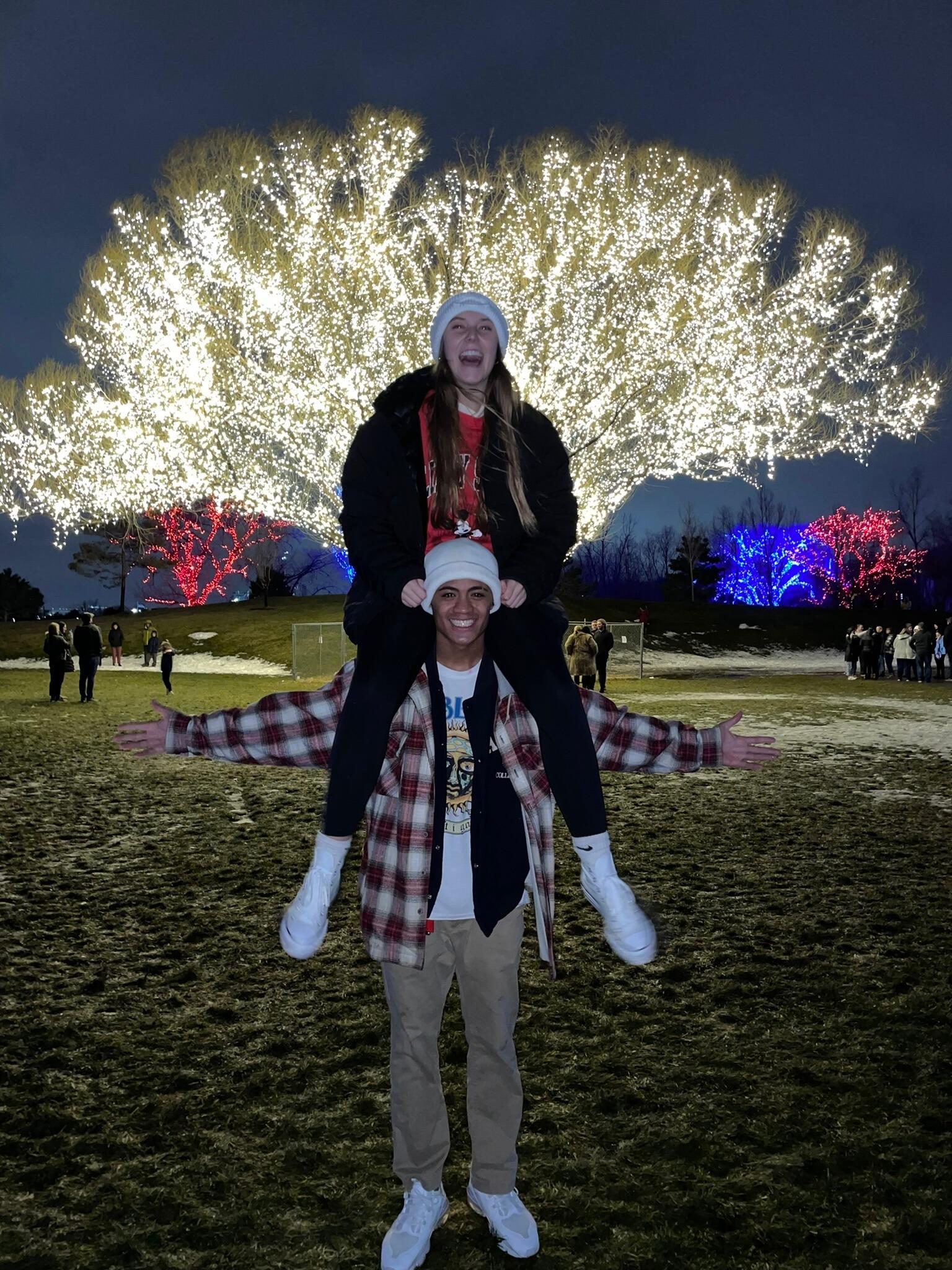OUR FIRST CHRISTMAS TOGETHER AT THE TREE OF LIFE