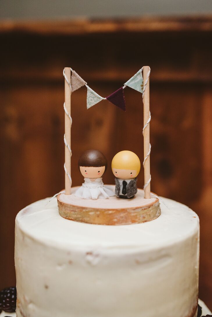 Playful Wooden Cake Topper