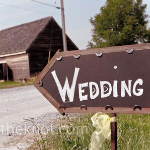 Hand-Painted Wedding Sign