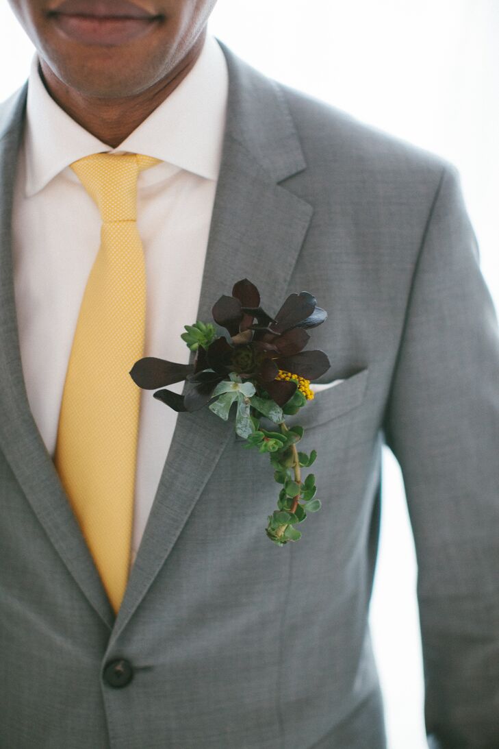 Succulent Boutonniere