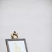 This gold LOVE print sat next to the couple's escort table through the night and now hangs in their kitchen.