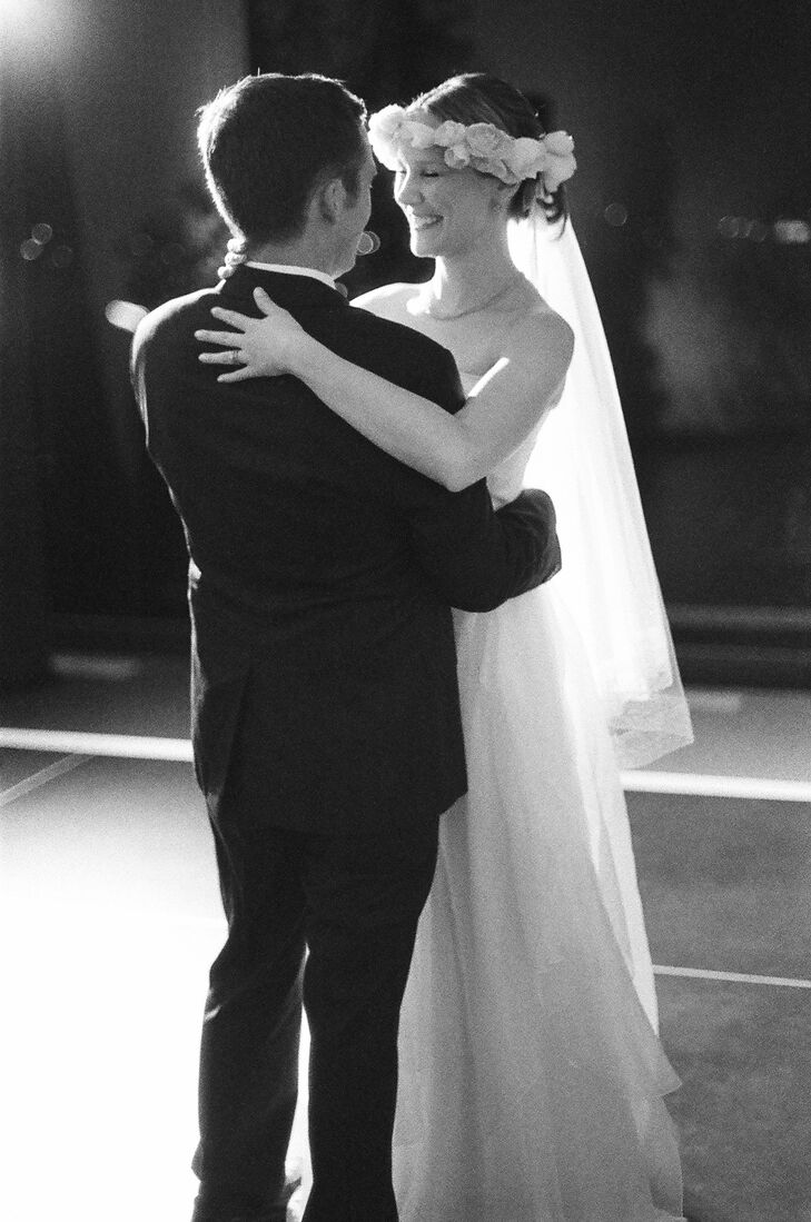 Tessa and Brendan swayed to “Take My Breath Away” by Berlin for their first dance. " 'Top Gun' has always been one of my favorite movies, and that song has stuck with me," Tessa says. "I know all the lyrics and sang it during a karaoke outing on our trip to Japan when we first met."